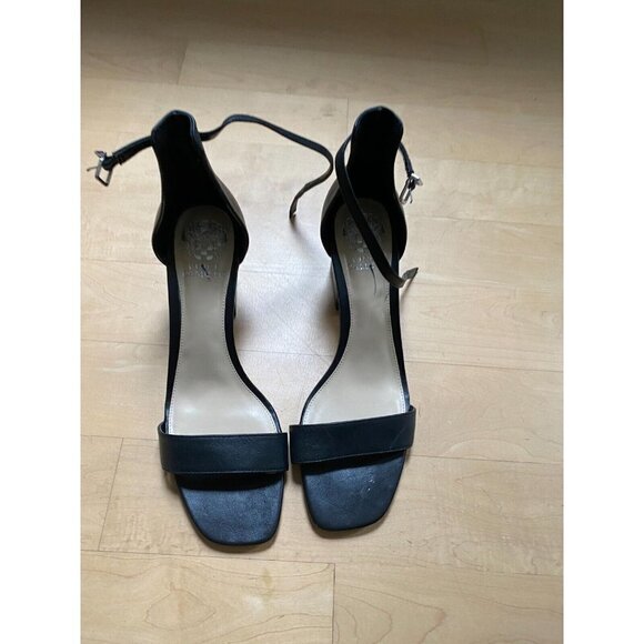 Vince Camuto "Margry" black Block Heel Ankle Strap Women New Sandal - Picture 2 of 8